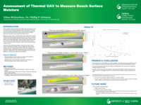 Assessment of thermal UAV to measure beach surface moisture