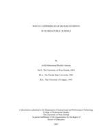 Post-9/11 Experiences of Muslim Students in Florida Public Schools