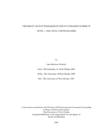 The Impact of Successmaker on the Fcat Reading Scores of Level-1 and Level-2 Sixth Graders