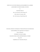 Effects of 4-H Youths' Prosocial Development on Academic Achievement in North Florida Counties