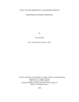 Study of low discrepancy parameter sweep in pedestrian dynamics modeling