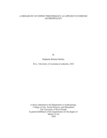 hierarchy of expert performance as applied to forensic anthropology