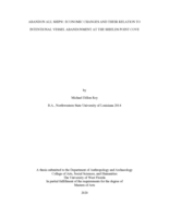 Abandon all ships!: Economic changes and their relation to intentional vessel abandonment at the Shields Point Cove