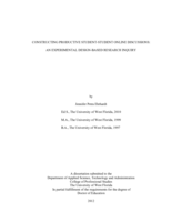 Constructing Productive Student-Student Online Discussions