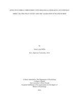 AFFECTIVE STIMULI THROUGHOUT PSYCHOLOGICAL RESEARCH