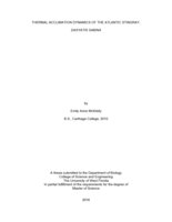 THERMAL ACCLIMATION DYNAMICS OF THE ATLANTIC STINGRAY, DASYATIS SABINA