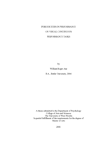 PERIODICITIES IN PERFORMANCE ON VISUAL CONTINUOUS PERFORMANCE TASKS