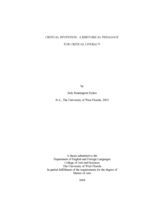 CRITICAL INVENTION