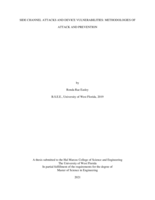 Side channel attacks and device vulnerabilities: Methodologies of attack and prevention