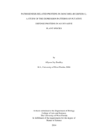 PATHOGENESIS RELATED PROTEINS IN DIOSCOREA BULBIFERA L.