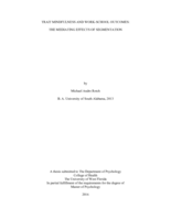 TRAIT MINDFULNESS AND WORK-SCHOOL OUTCOMES
