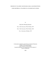 Preservice Teachers' Knowledge, Skills and Perceptions Using Reciprocal Teaching in an Elementary School