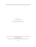 The effects of concurrent training on female soccer players
