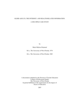 Older Adults, the Internet, and Health-Related Information