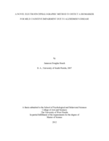 A NOVEL ELECTROENCEPHALOGRAPHIC METHOD TO DETECT A BIOMARKER FOR MILD COGNITIVE IMPAIRMENT DUE TO ALZHEIMER'S DISEASE