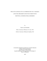 Proactive and Reactive Accommodation Use