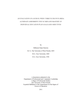 An Evaluation of a School-Wide Curriculum on Florida Alternate Assessment Test Scores and Mastery of Individual Education Plan Goals and Objectives