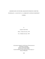 Assessing How Low-income Adolescents Perceive Computer Technology