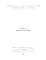 COMPREHENSIVE INVESTIGATION OF LEAD SHEATHING FROM THE EMANUEL POINT SHIPWRECKS IN PENSACOLA BAY, FLORIDA