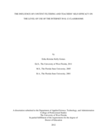 The Influence of Content Filtering and Teachers' Self-Efficacy on the Level of Use of the Internet in K-12 Classrooms