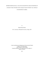 DENDROCHRONOLOGICAL ANALYSIS AND GROWTH-CLIMATE RESPONSE OF CHAMAECYPARIS THYOIDES AND CHAMAECYPARIS THYOIDES VAR. HENRYAE IN NORTHWEST FLORIDA