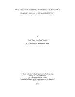 AN EXAMINATION OF POSSIBLE MASS BURIALS IN PENSACOLA, FLORIDA'S HISTORIC ST. MICHAEL'S CEMETERY