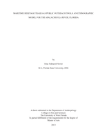 Maritime heritage trails as public outreach tools: An ethnographic model for the Apalachicola River, Florida