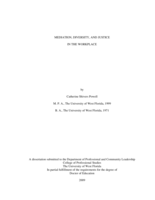 Mediation, Diversity, and Justice in the Workplace