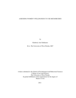 ASSESSING WOMEN'S WILLINGNESS TO USE MICROBICIDES