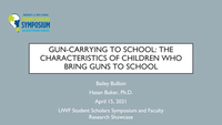 Gun-carrying to school: the characteristics of children who bring a gun to school