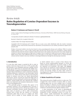 Redox regulation of cysteine-dependent enzymes in neurodegeneration