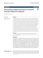 Resampling imbalanced data for network intrusion detection datasets
