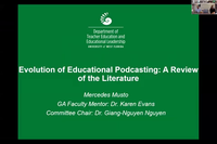 Educational podcasting evolution: a review of the literature