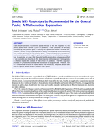 Should N95 respirators be recommended for the general public: A mathematical explanation