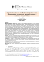 Expected functions of an effective child justice system administration?: A framework developed through a qualitative study in Turkey