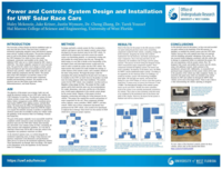 Power and controls system design and installation for UWF solar race cars