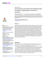 Constrained Linear Movement Model (CALM): Simulation of passenger movement in airplanes