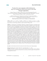 Twenty-five-year response of the herbaceous layer of a temperate hardwood forest to elevated nitrogen deposition
