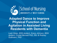 The impact of 12 weeks of adapted dance to improve physical function and agitation in assisted living residents with dementia