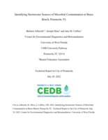 Identifying stormwater sources of microbial contamination at Bruce Beach, Pensacola, FL: Technical report to City of Pensacola