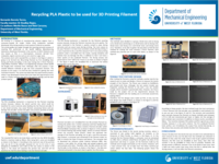 Recycling PLA Plastic to be used for 3D Printing Filament