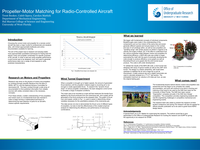 Propeller-Motor Matching for Radio-Controlled aircraft
