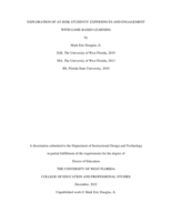 Exploration of at-risk students' experiences and engagement with game-based learning