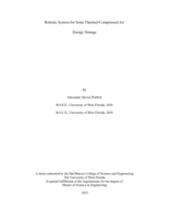 Robotic System for Solar Thermal-compressed Air Energy Storage