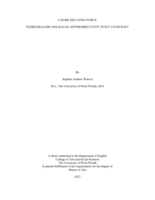 A Dark Decaying Force: Weird Realism and Racial Hyperobjectivity in H.P. Lovecraft