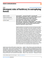 Divergent roles of herbivory in eutrophying forests