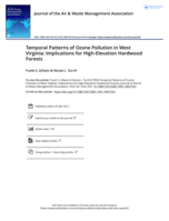 Temporal Patterns of Ozone Pollution in West Virginia: Implications for High-Elevation Hardwood Forests