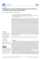 Modeling and Analysis of Meteorological Contour Matching with Remote Sensor Data for Navigation