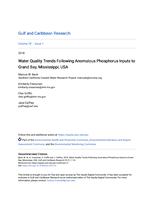 Water Quality Trends Following Anomalous Phosphorus Inputs to Grand Bay, Mississippi, USA