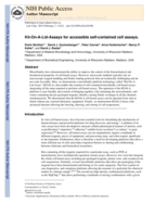 Kit-On-A-Lid-Assays for accessible self-contained cell assays